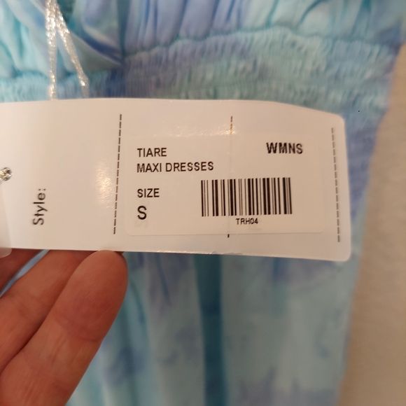 NWT Tiare Hawaii V Neck Blue & Lavender Tie Dye Beach Cover up Size 6 - Picture 13 of 17
